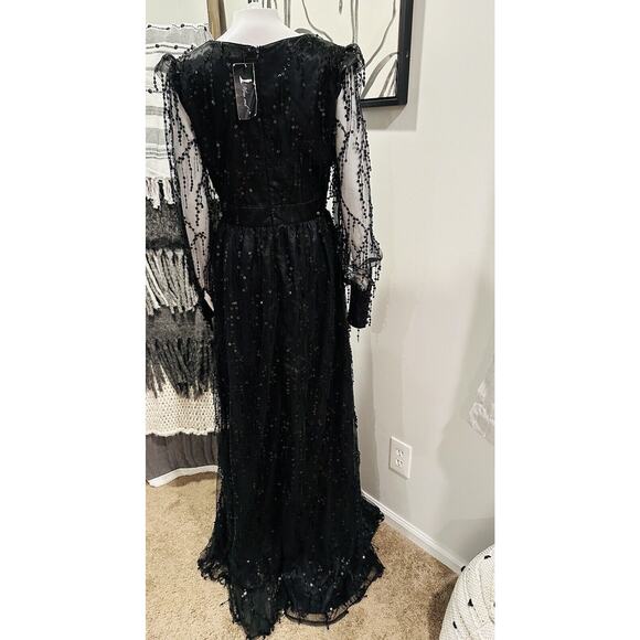 NEW Miss Ord Sequin Fringed Bowknot Dress Formal Cruise Women’s Sz XL 12 - Picture 7 of 14